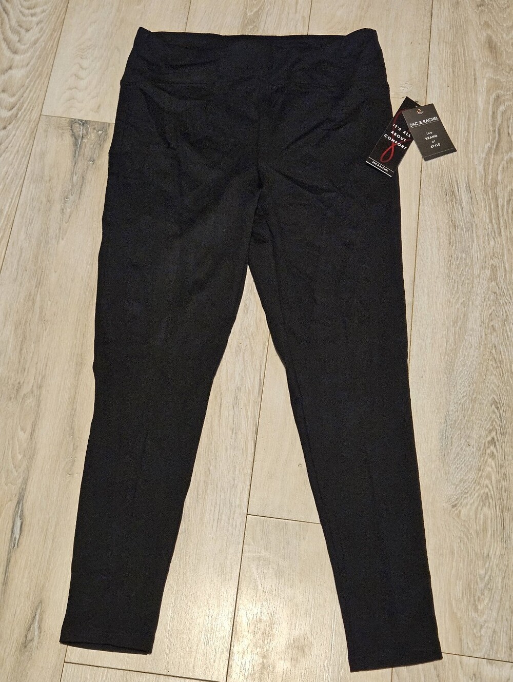 Zac & Rachel Black Tummy Control Pants Large NWT